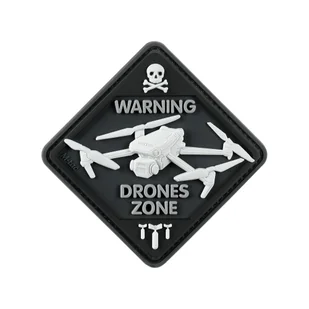 M-Tac - Naszywka Drone Zone - PVC 3D - Czarny - 51346002 - Odzież taktyczna i umundurowanie - miniaturka - grafika 1