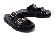 Klapki i japonki damskie - TAMARIS 27225-28 048 black/gold, klapki damskie - Tamaris - miniaturka - grafika 1