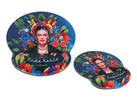 Podkładki pod mysz - Podkładka pod mysz komputerową z poduszką na nadgarstek - inspirowana malarstwem F. Kahlo (CARMANI) - miniaturka - grafika 1