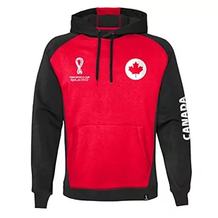 FIFA Męska bluza z kapturem Official World Cup 2022, męska, Canada, duża, czerwona, czerwony, L - Bluzy męskie - miniaturka - grafika 1