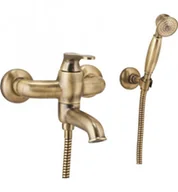 Baterie wannowe i prysznicowe - OMNIRES AD5131 BR ART DECO Bateria wannowa, kompletna, Brąz antyczny - miniaturka - grafika 1