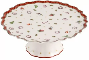 Villeroy & Boch Villeroy Boch Toy 's Delight i Sweet sąd rejonowy na nóżkach mała, porcelana, czerwony, 21 x 21 x 6 cm 1485852291 - Tace i patery - miniaturka - grafika 3
