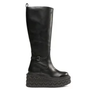 Kozaki damskie - Kozaki Patrizia Pepe 8Y0057/L078-K103 Czarny - miniaturka - grafika 1