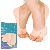 Akcesoria obuwnicze - Silikonowe skarpety stopki do pielęgnacji stóp suche pięty beżowe - miniaturka - grafika 1