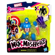 Figurki dla dzieci - MixMashers Marvel Kapitan Ameryka figurka 12 cm twórz bohatera Hasbro F9267 - miniaturka - grafika 1