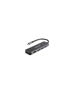 DeLOCK 3P USB Hub+4K HDMI+USB-C+PD 85W - 64171 - Akcesoria do komputerów stacjonarnych - miniaturka - grafika 1