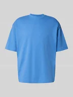 Koszulki męskie - T-shirt o luźnym kroju z mieszanki bawełny - miniaturka - grafika 1