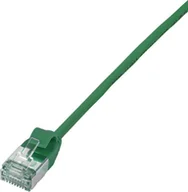 Kable miedziane - LogiLink Patchkabel CAT6A STP TPE SlimLine grün 2,0m CQ9055S - miniaturka - grafika 1
