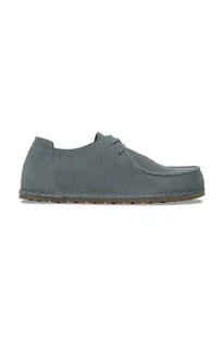 Birkenstock półbuty zamszowe Utti Lace kolor szary 1030035 - Półbuty damskie - miniaturka - grafika 1
