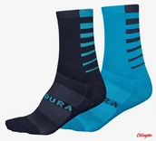 Skarpetki kolarskie - Skarpety Endura Coolmax Stripe Socks Blue (2 pary) - miniaturka - grafika 1