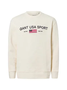 Gant Bluza męska Mężczyźni Bawełna beżowy jednolity, XL - Bluzy męskie - miniaturka - grafika 1