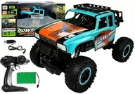 Zabawki zdalnie sterowane - LEANToys Zdalnie sterowane auto Offroad R/C 1:14 Niebieski 5054 - miniaturka - grafika 1