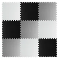 Maty edukacyjne - Duża mata piankowe puzzle szachownica Ricokids 180x180cm 9szt - miniaturka - grafika 1