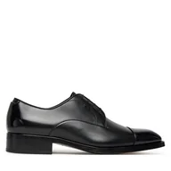 Półbuty męskie - Półbuty BOSS Rill Derb 50544662 Czarny - miniaturka - grafika 1