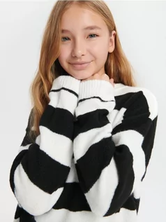 Swetry dla dziewczynek - Sinsay - Sweter - biały - grafika 1
