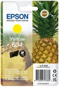 Dodatki do drukarek i skanerów - Epson Tusz 604 T10G440 Yellow 2,4ml - miniaturka - grafika 1