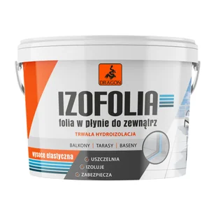 Folia uszczelniająca w płynie Izofolia zewnętrzna Dragon 15 kg - Kleje i inne preparaty budowlane - miniaturka - grafika 1