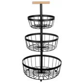 Pojemniki kuchenne - KOSZYK PIĘTROWY PATERA NA OWOCE 3 POZIOMY 3437 - miniaturka - grafika 1