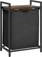 Szafki łazienkowe - Szafka Łazienkowa Z Wysuwanym Koszem Rustykalny Brąz E3-S04 - miniaturka - grafika 1