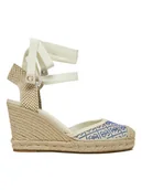 Espadryle damskie - Guess Espadryle FLJCRN FAB04 Beżowy - miniaturka - grafika 1