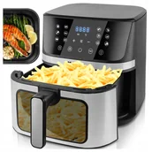Frytownice gastronomiczne - Frytkownica Beztłuszczowa Frytownica Air Fryer Duża 7L Mocna 1800W Okienko - miniaturka - grafika 1