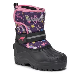 Buty dla dziewczynek - Śniegowce KangaRoos K-Shell II 02223 000 6340 Purple/Princess - grafika 1
