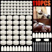 Inne - TEMU Zestaw 110 sztuk filcowych tarcz polerskich i polerujących do narzędzi obrotowych - trzpień 1/8", idealny do wykańczania biżuterii i metalu - miniaturka - grafika 1