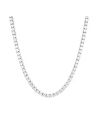 Naszyjniki męskie - ICED STUFF Łańcuszek Tennis Białe złoto - miniaturka - grafika 1