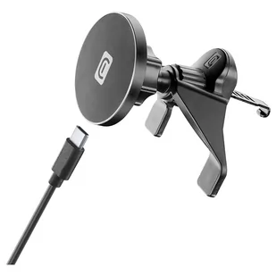 Cellularline Touch Air Mag - Magnetyczny uchwyt samochodowy z ładowaniem bezprzewodowym MagSafe 7,5W (czarny) - Pozostałe akcesoria do telefonów - miniaturka - grafika 2