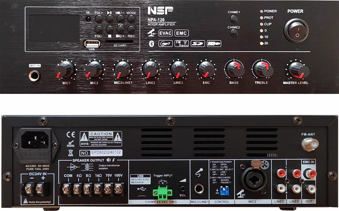 NSPA NSP NPA-120 wzmacniacz