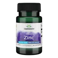 Witaminy i minerały - SWANSON Albion Chelat Cynku 15 mg 60 k SWU1089 - miniaturka - grafika 1