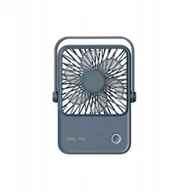 Wentylatory - Wentylator / wiatrak biurkowy z regulowaną podstawką HX-122 ciemny niebieski - miniaturka - grafika 1