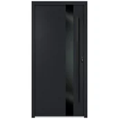 Drzwi zewnętrzne - Drzwi zewnętrzne wejściowe stalowe Clear 68 antracytowe 90 lewe OK Doors Trendline - miniaturka - grafika 1