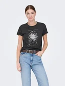 Koszulki i topy damskie - ONLY Koszulka w kolorze antracytowym - miniaturka - grafika 1