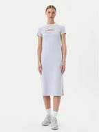 Sukienki - Puma Sukienka codzienna Ess Cut-Out 629769 Błękitny Slim Fit - miniaturka - grafika 1