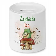 Skarbonki - Skarbonka Dla Izy Izabelli Urodziny na Prezent z Nadrukiem ze Zdjęciem + Opakowanie na prezent (wzór 04) - miniaturka - grafika 1