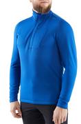 Bluzy sportowe męskie - Bluza męska lekka z dzianiny technicznej Viking Admont 15 niebieski - miniaturka - grafika 1