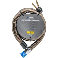 Zabezpieczenia do roweru - Zapięcie rowerowe VÖGEL VZP201 Linka Złoty - miniaturka - grafika 1