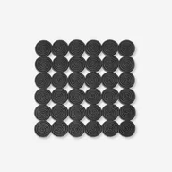 Dywany zewnętrzne - Dywanik zewnętrzny z polipropylenu ciemnoszary 58x58 cm Odporny na słońce i wodę, ręcznie tkany, dekoracyjny - miniaturka - grafika 1