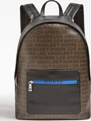 Plecaki - Guess Guess, Dan, Synthetic Leather, Backpack, Black/Brown, For Men For Men - miniaturka - grafika 1
