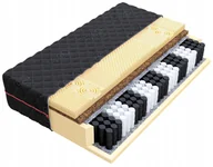 Materace - Materac Dark pocket stref Masujący kokos pianka profilowana 160x200 24cm - miniaturka - grafika 1