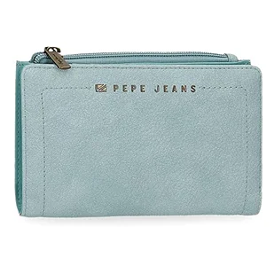 Pepe Jeans Diane Niebieski Portfel z wizytówką 17x10x2 cms Skóra syntetyczna, niebieski, Cartera con Tarjetero, Portfel z karty - Portfele - miniaturka - grafika 1
