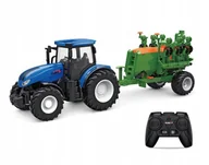 Zabawki zdalnie sterowane - Traktor Ciągnik Zdalnie Sterowany 1:24 Rc Naczepa - miniaturka - grafika 1