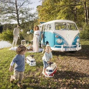 BIG Jeździk VW T1 Niebieski Kamper Volkswagen Van - Jeździki dla dzieci - miniaturka - grafika 4
