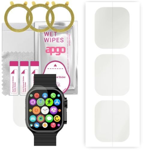 3x folia ochronna hydrożelowa MATOWA do Media-tech Fusion MT872 - apgo Smartwatch Hydrogel MATTE Protection Ochrona na ekran smartwatcha