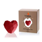 Świece - Świeca Candellana Heart Low Poly Red - miniaturka - grafika 1