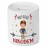 Skarbonki - Skarbonka 330 ml Dla Nikodema Syna Dziecka Prezent z Nadrukiem ze Zdjęciem - miniaturka - grafika 1