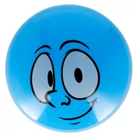 Piłki dla dzieci - Piłka kolorowa 23cm Buzka niebieska ARTYK 133909 - miniaturka - grafika 1