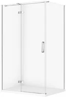 Meble łazienkowe - SET C595 KABINA CITY LEWA CHROM 120X90X195+TAKO SLIM BIAŁY MAT WIR - miniaturka - grafika 1