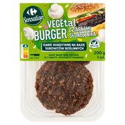 Zdrowa żywność - Carrefour Sensation Vegetal Burger z ziarnami słonecznika 200 g (2 sztuki) - miniaturka - grafika 1